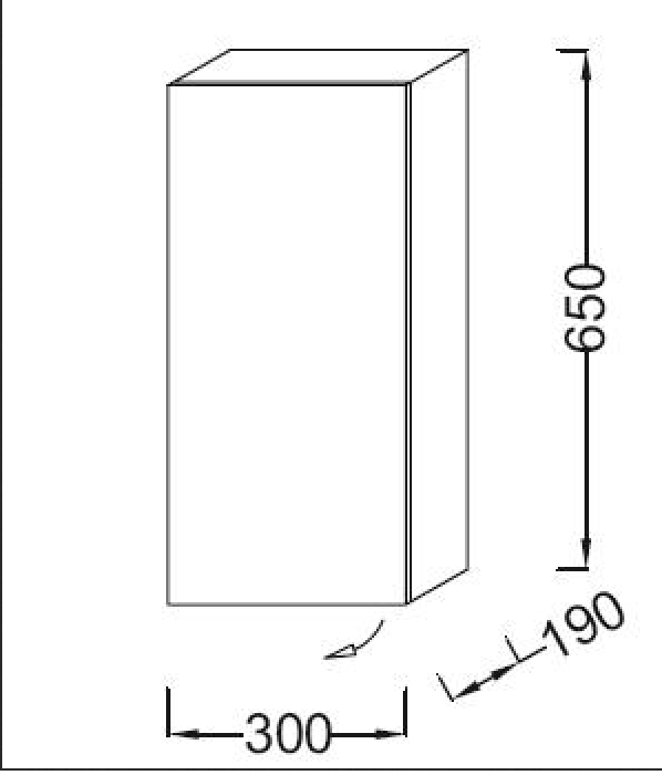 Пенал JACOB DELAFON Parallel EB513D-E10. Фото